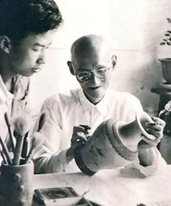 紫砂艺人任淦庭，近代