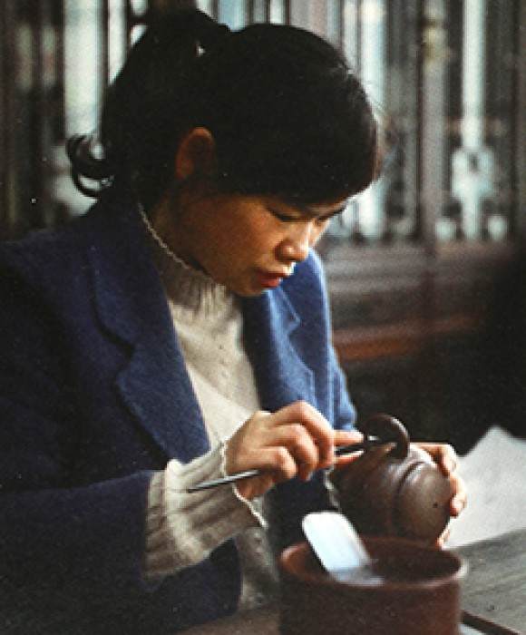 紫砂艺人吴水勤，工艺美术师