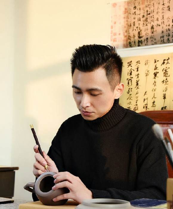 紫砂艺人王畅，工艺美术师