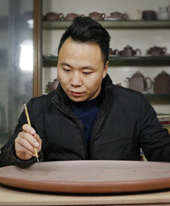 紫砂艺人程文兵，工艺美术师