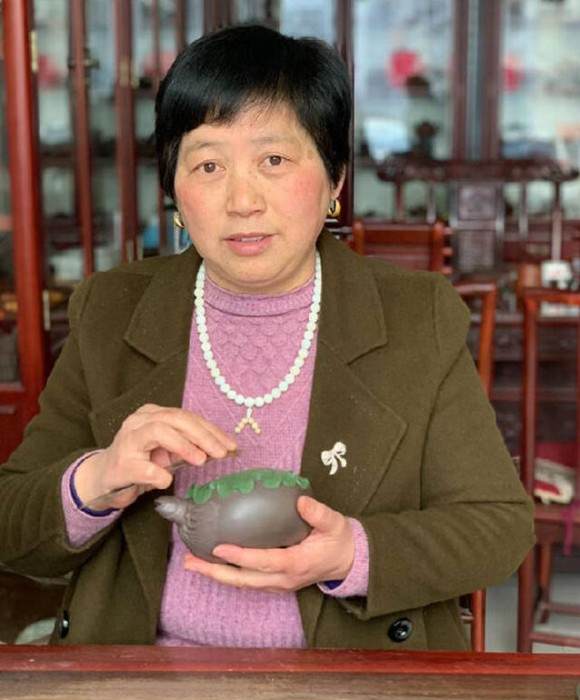 紫砂艺人蒋美珍，工艺美术师