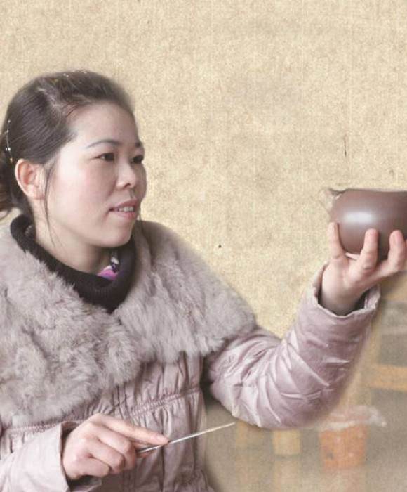 紫砂艺人许美云，高级工艺美术师
